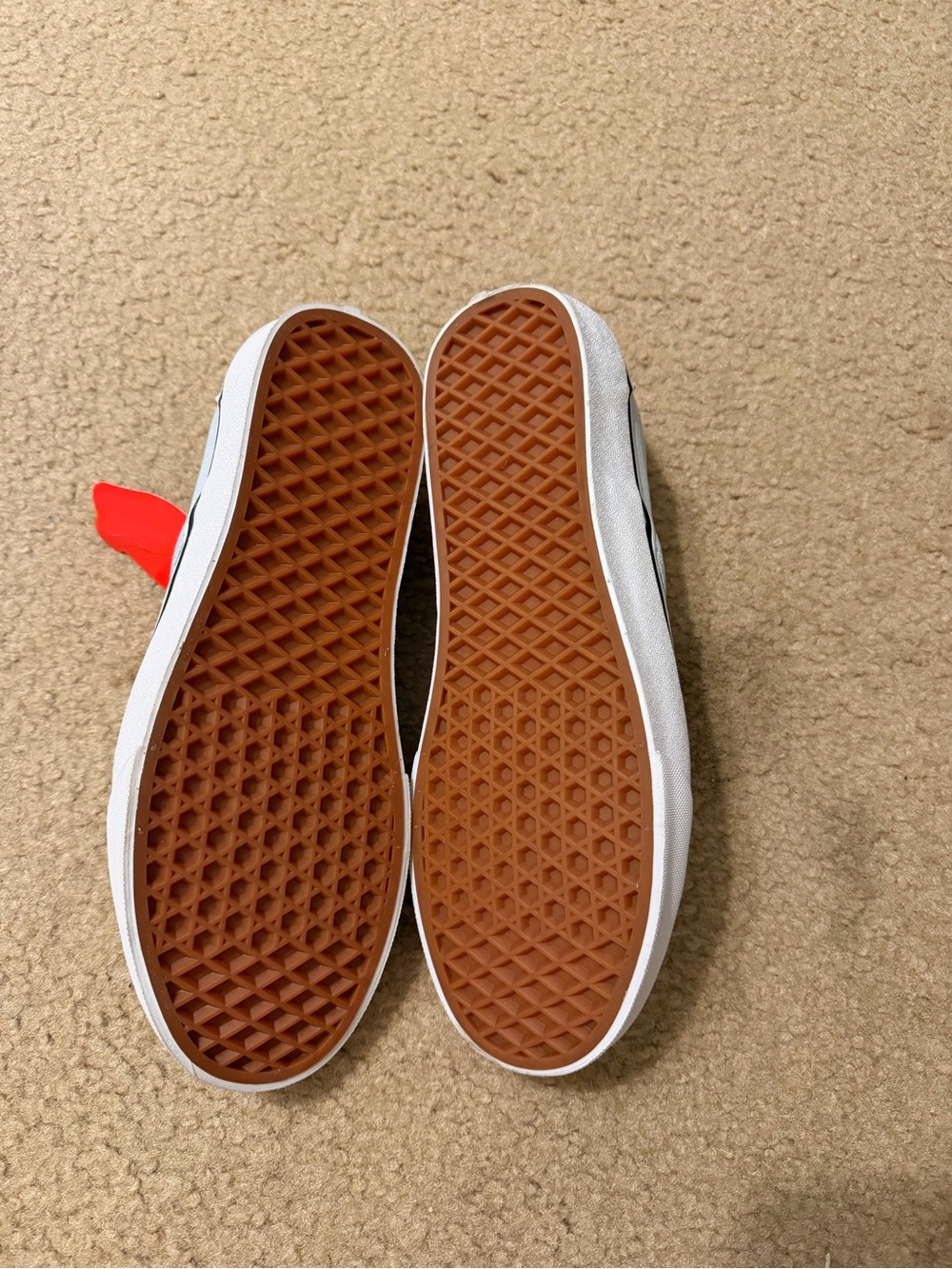 Vans Classic Checkerboard Slip-On Shoes Blue/White NWT Women’s 10 / Men’s 8.5 - Picture 5 of 6